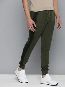 Harvard Men Solid Joggers with Side Stripes