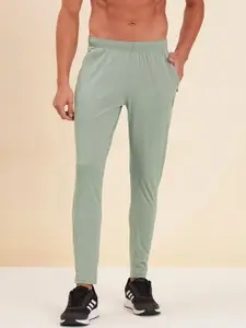 MASCLN SASSAFRAS Men Olive Solid Slim-Fit Track Pants