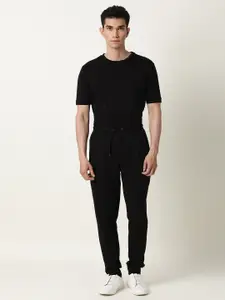 ARTICALE Men Black Solid Slim-Fit Track Pants