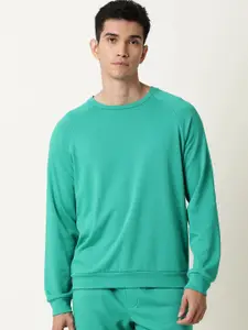 ARTICALE Men Green Sweatshirt