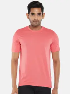 BYFORD by Pantaloons Men Coral Solid T-shirt