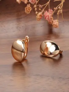 Shining Diva Fashion 18k Rose Gold Plated Zircon Studs Earrings