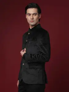 RARE RABBIT Men Core Slim Fit Solid Single-Breasted Formal Nehru Jacket