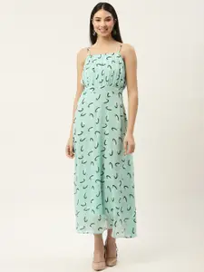 Slenor Sea Green Chiffon Maxi Dress