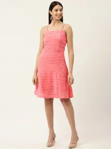 Slenor Pink Georgette Dress