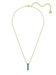SWAROVSKI Green & Gold-Plated Crystals Necklace
