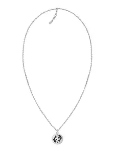 GIVA 925 Sterling Silver Rhodium Plated Pisces Zodiac Pendant with Link Chain