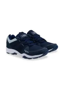 Lancer Men Navy Blue Mesh Running Non-Marking Shoes