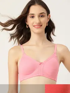 DressBerry Pack of 2 Solid T-Shirt Bra