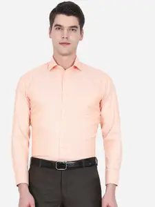 Greenfibre Men Orange Slim Fit Formal Shirt