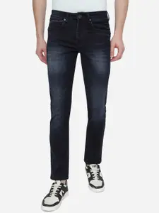 JADE BLUE Men Blue Slim Fit Heavy Fade Stretchable Jeans