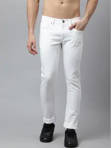 Richlook Men White Slim Fit Stretchable Jeans