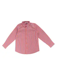 Cantabil Boys Pink Striped Casual Shirt