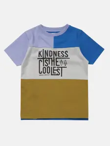 Angel & Rocket Boys Multicoloured Typography Printed T-shirt