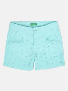 United Colors of Benetton Girls Blue Shorts