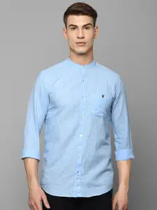 Louis Philippe Sport Men Blue Slim Fit Printed Casual Shirt