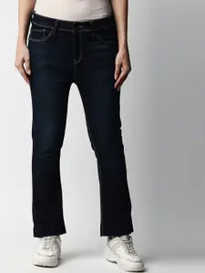 Pepe Jeans Women Blue Flared High-Rise Jeans
