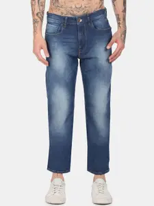 Flying Machine Men Blue Straight Fit Heavy Fade Jeans