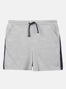 Beebay Boys Grey Solid Slip On Shorts