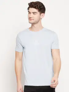 Duke Men Blue Slim Fit T-shirt