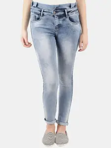 V-Mart Women Blue High-Rise Heavy Fade Jeans