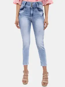 V-Mart Women Blue Heavy Fade Jeans