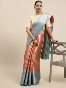 MIMOSA Women Orange Sarees