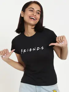Bewakoof Women FRIENDS Print Slim Fit T-shirt