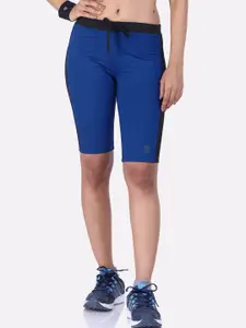 LAASA  SPORTS LAASA SPORTS Women Blue Slim Fit Rapid Dry Running Sports Shorts
