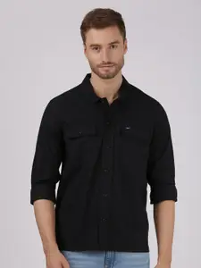 Lee Men Black Comfort Fit Casual Shirt