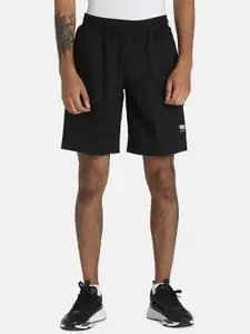 Puma Men Black Solid SUMMER COURT Regular Fit Sports Shorts