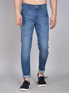 PEPLOS Men Blue Comfort Slim Fit Heavy Fade Stretchable Jeans