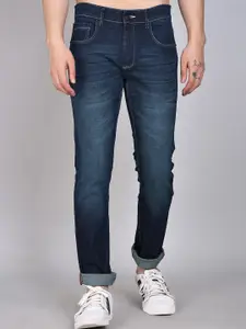 PEPLOS Men Blue Comfort Slim Fit Light Fade Stretchable Jeans