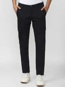 Van Heusen Sport Men Black Slim Fit Cargos Trousers