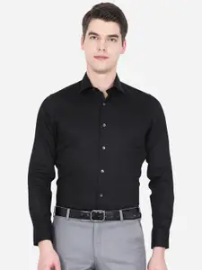 WYRE Men Black Slim Fit Formal Shirt