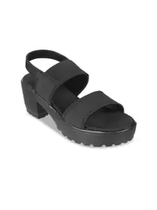 WALKWAY by Metro Black Platform Sandals