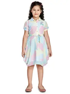 Peppermint Multicoloured Floral Chiffon Shirt Dress