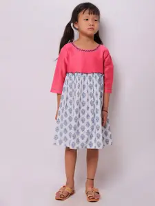 Peppermint Navy Blue Checked Dress