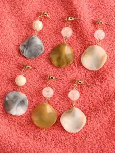 BuckleUp Multicoloured Contemporary Drop Earrings