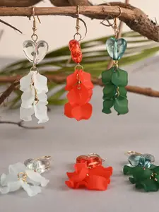 BuckleUp Multicoloured Contemporary Drop Earrings