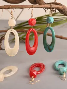 BuckleUp Multicoloured Contemporary Drop Earrings