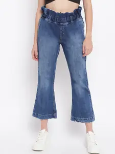 Belliskey Women Blue Bootcut High-Rise Light Fade Jeans