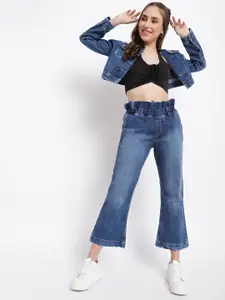 Belliskey Women Blue Bootcut High-Rise Light Fade Jeans