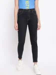 Belliskey Women Black Slim Fit High-Rise Stretchable Jeans
