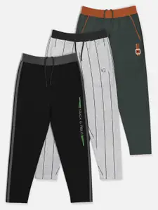 HELLCAT Boys Pack Of 3 Printed Cotton Track Pants