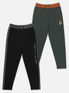 HELLCAT Boys Set Of 2 Graphic Printed Track Pants