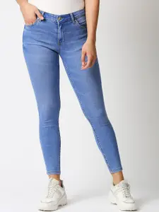 LOVEGEN Women Lavender Comfort Skinny Fit Light Fade Stretchable Jeans