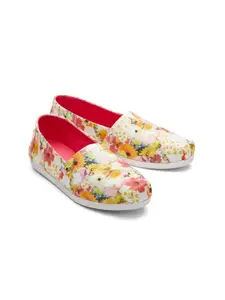 TOMS Women Printed Floral Alpargata Loafers