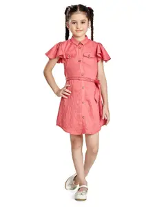 Peppermint Peach-Coloured Shirt Dress