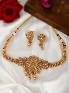 AQUASTREET JEWELS Gold Plated Necklace Jewellery Set